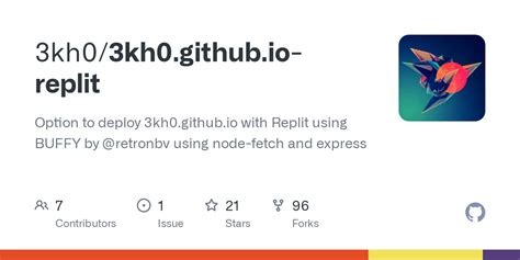 3kh0.github.io replit - 3kh0 is an open source website with many contributing developers."," The website is owned and maintained by 3kh0 (Echo)"," "," Main devlopers 